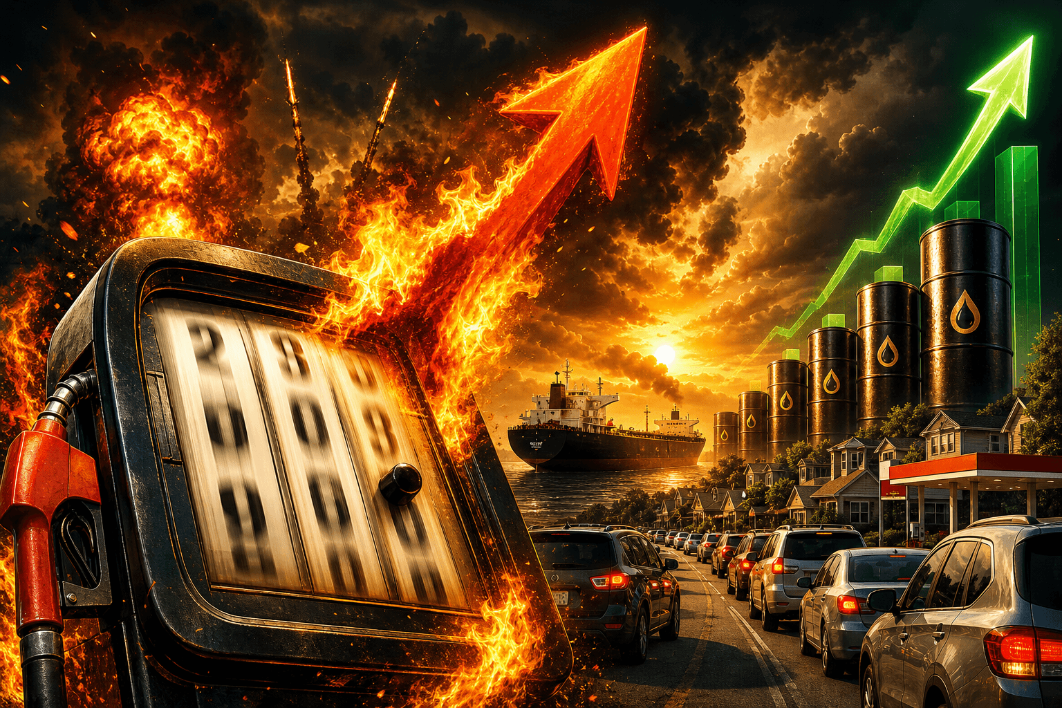 Gasoline Prices Climb Again After Iran Ceasefire Collapses